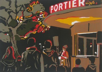 Linoldruck – Portier Sulzerareal